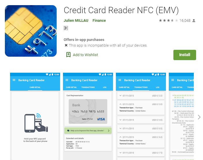 Website: Credit Card Reader NFC (EMV) - Login and Register (Reviews)