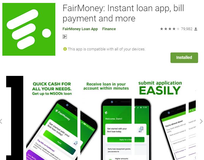 Customer Care: FairMoney Loan - Login and Register (Website)