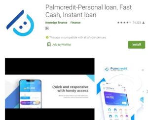 Customer Care: Palmcredit Loan - Login and Register (Website)
